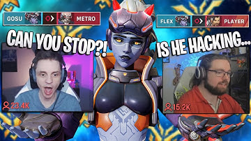 Twitch Streamers reaction to me killing them with Widowmaker - Overwatch 2
