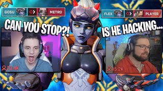 Twitch Streamers reaction to me killing them with Widowmaker  Overwatch 2