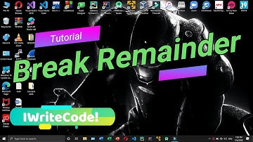 DIY: Break Remainder App Using Python