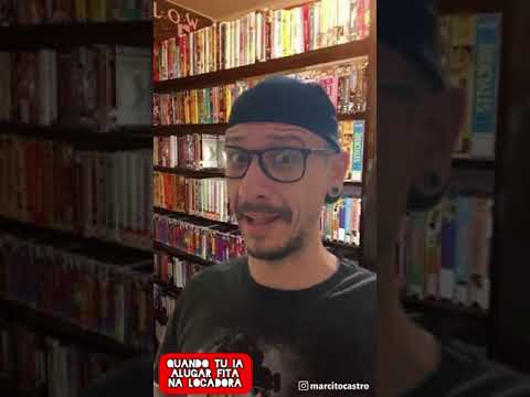 Quando tu ia alugar fita de vídeo com teu pai na locadora