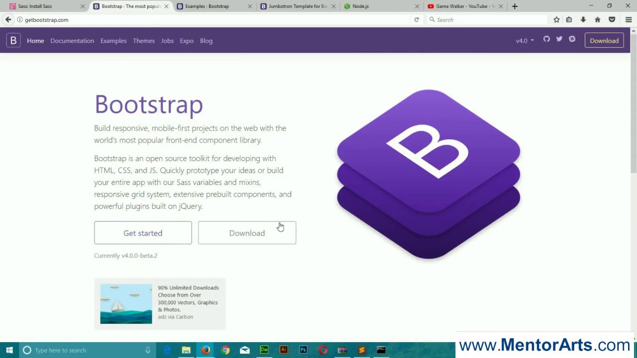 Bootstrap 4 Sass Tutorial How To Create Themes Youtube 