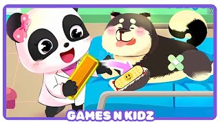 Baby Panda&#39;s Pet Care Center : Become a Veterinarian: Caring for Pets | Babybus Kids Games