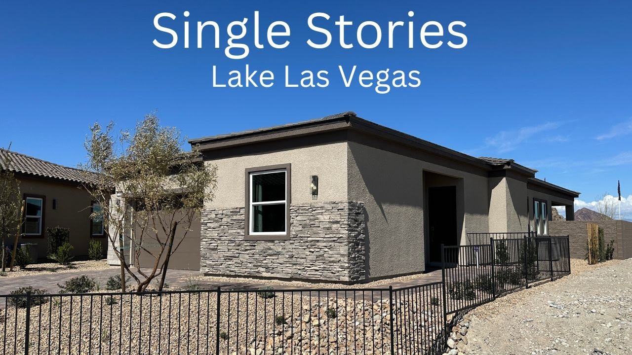 New Single Story Homes For Sale Lake Las Vegas The Bluffs Century