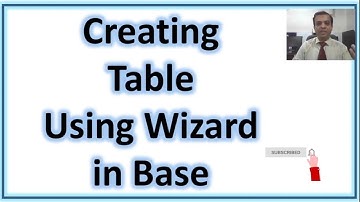 Creating table using wizard in Open office Base || Std 11 || Computer || Chapter-9