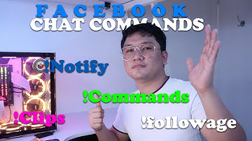 HOW TO ENABLE FACEBOOK CHAT COMMAND Example !notify (Tagalog) | Aldrin Almonte #LPRKGamer