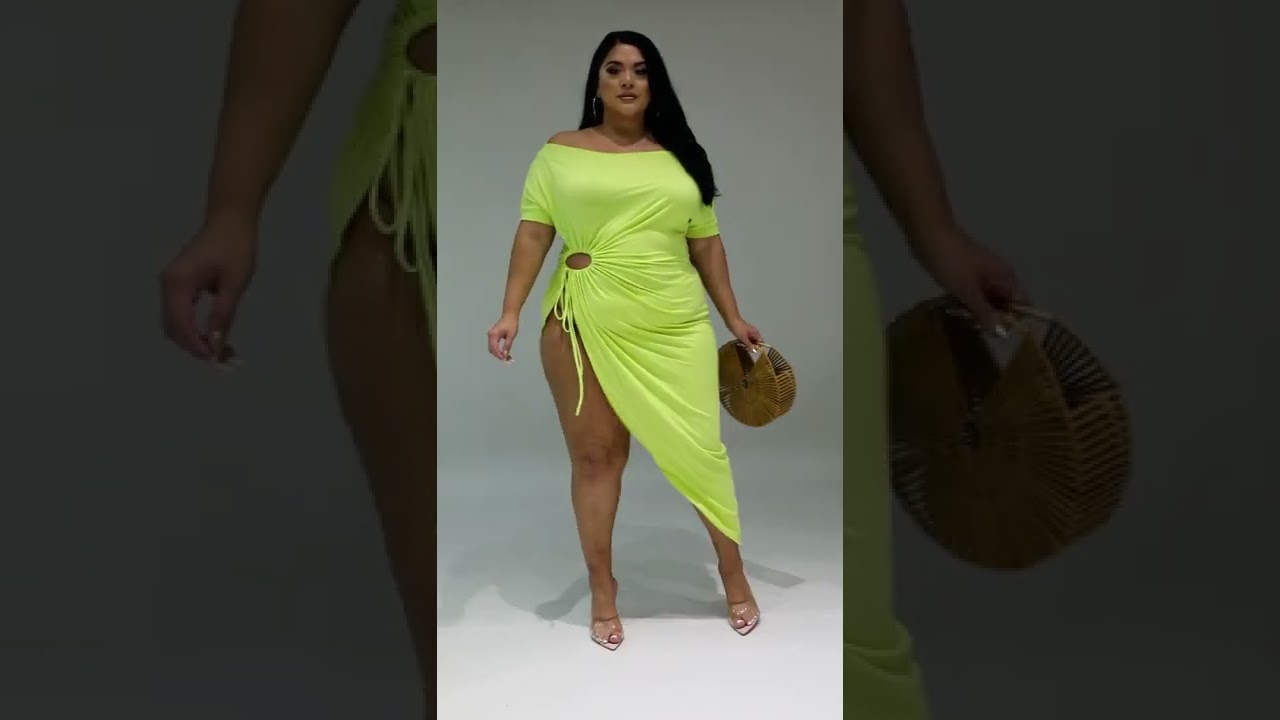 plus size beauty woman ❤️ 💖 in anisa babe dress looking very beautiful.new curvy cloth collection.