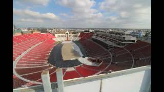 2023 Los Angeles Memorial Coliseum NASCAR track time lapse track construction