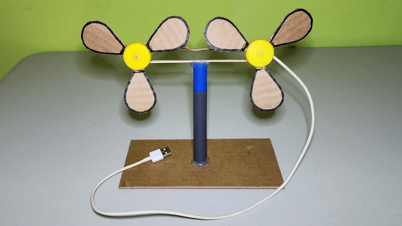 Cómo Hacer un Ventilador de Cartón Casero (Muy Fácil) - YouTube