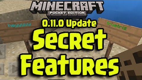 Minecraft Pocket Edition 0.11.0 Update - Secret Features! Colored Text, Paths, Under The World!
