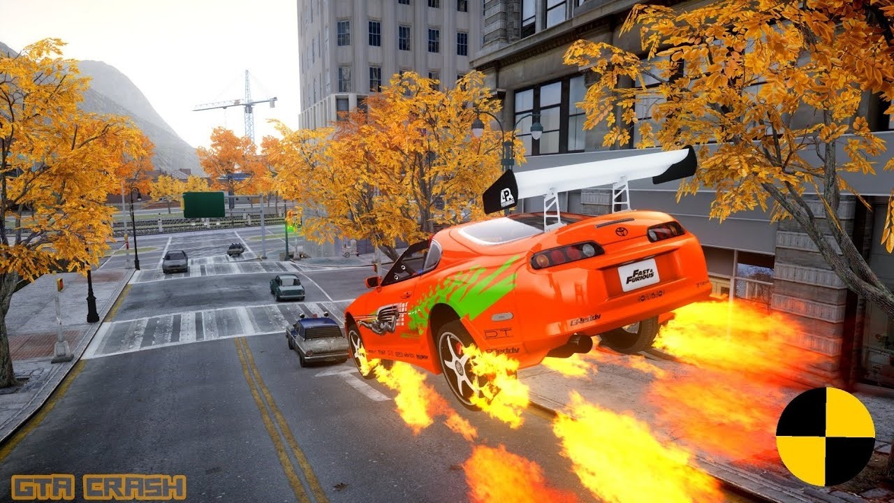 GTA 4 CRASH TESTING REAL CAR 770