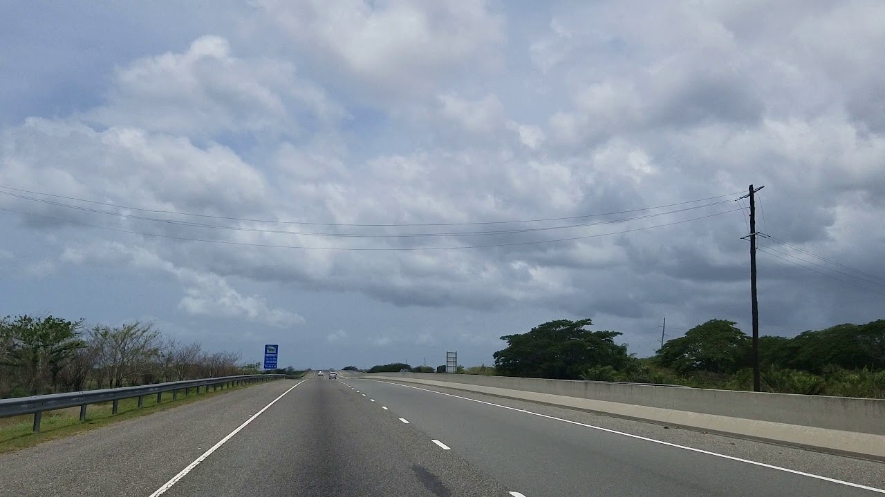 Driving on Highway 2000 in Jamaica