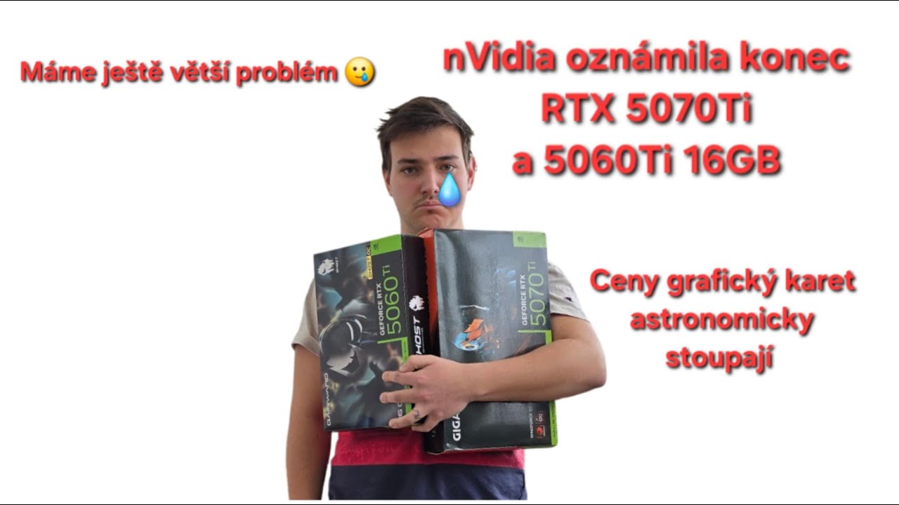 nVidia ukončuje RTX 5070Ti a 5060Ti 16GB, ceny grafických karet letí nahoru. Bude to ještě horší...