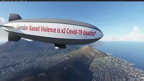 BestEmergency.App Blimp - Stop Gender Based Violence Now!
