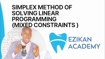 Simplex Method of Linear Programming (Mixed Constraints)-Operation Research/ Performance Management