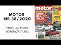 Tygodnik Motor 38/2020 r - przegląd prasy motoryzacyjnej.