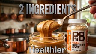 HEALTHY HOMEMADE PEANUT BUTTER  IN SECONDS Only 2 Ingredients