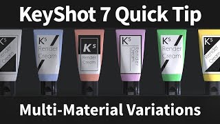 KeyShot Quick Tip: Multi-Material Variations