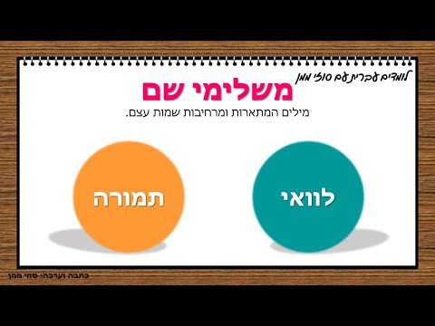 וִידֵאוֹ: מהי תמורה אפסית?