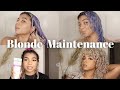 BLONDE Curly Hair Maintenance Routine