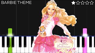 Barbie in the 12 Dancing Princesses Theme | EASY Piano Tutorial screenshot 4