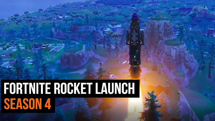 Fortnite Rocket Launch - Season 4