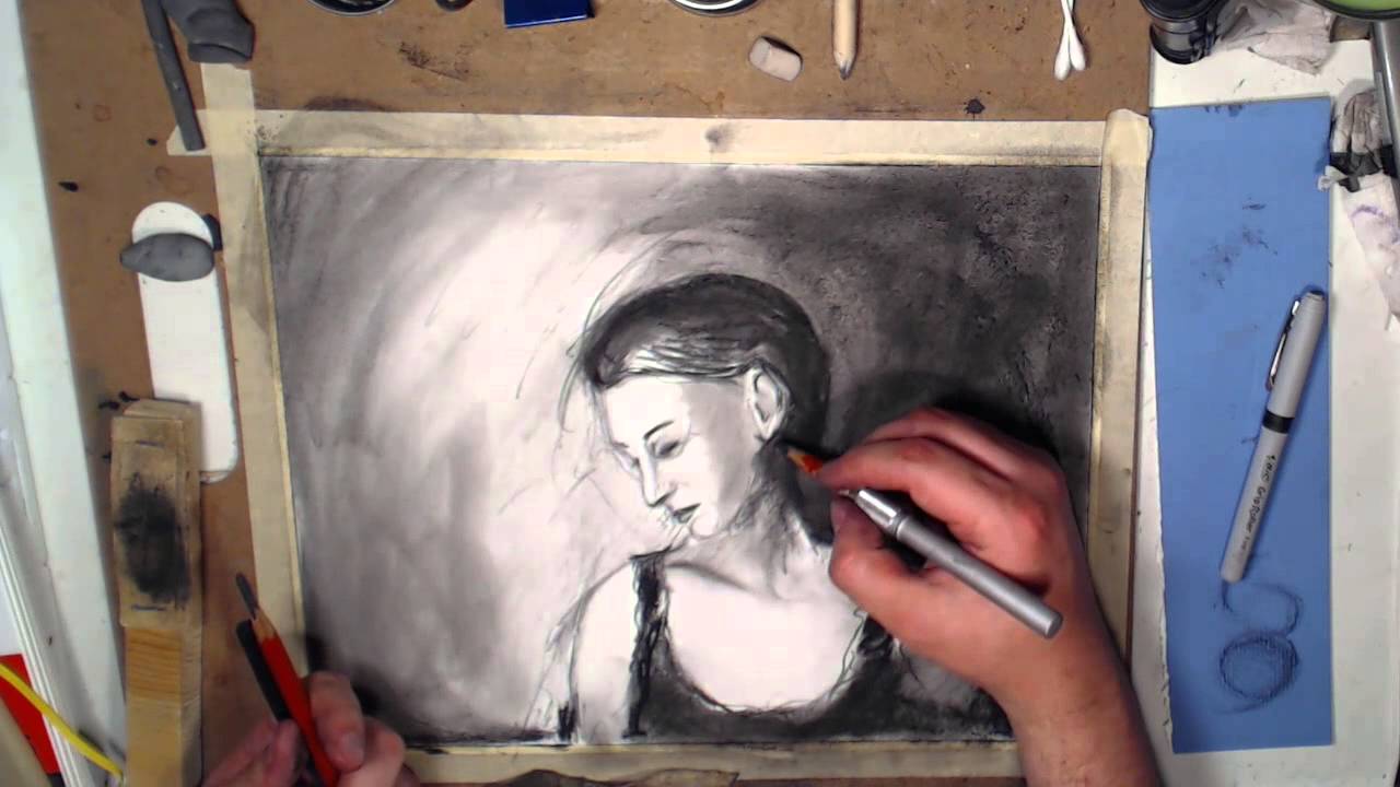 Charcoal Portrait YouTube
