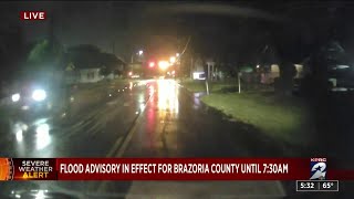 Flood Advisory in effect for Brazoria County until 7:30 a.m.