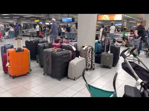 LOST BAGGAGE CRISIS AT AMSTERDAM SCHIPHOL AIRPORT - JULY 2022