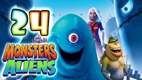 Monsters VS Aliens Walkthrough Part 24 (PS3, X360, Wii, PS2) ~ B.O.B. Level 24
