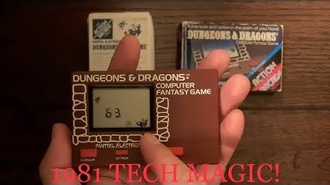 D&D! Mattel Electronics Arcade Handheld Dungeons and Dragons Computer Fantasy Game (1981) Unbox/Play
