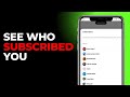 How to SEE Who Subscribed to Your Youtube Channel in 2025 (Complete Guide)