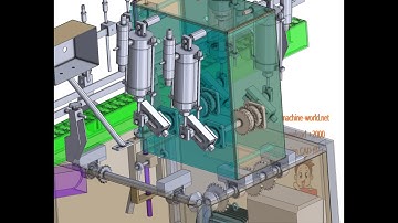 4 head filling machine-industrial 3D model : machine-world.net P465