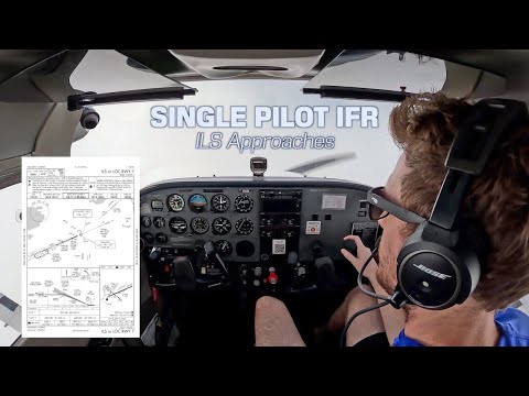 Single Pilot IFR Flight In IMC | ILS Approach Walkthrough
