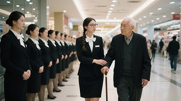 只有窮女孩願意幫助癡呆老人，殊不知老人是集團總裁，10輛豪車接孫女回家，打臉所有人！#王凱沐 #王皓祯