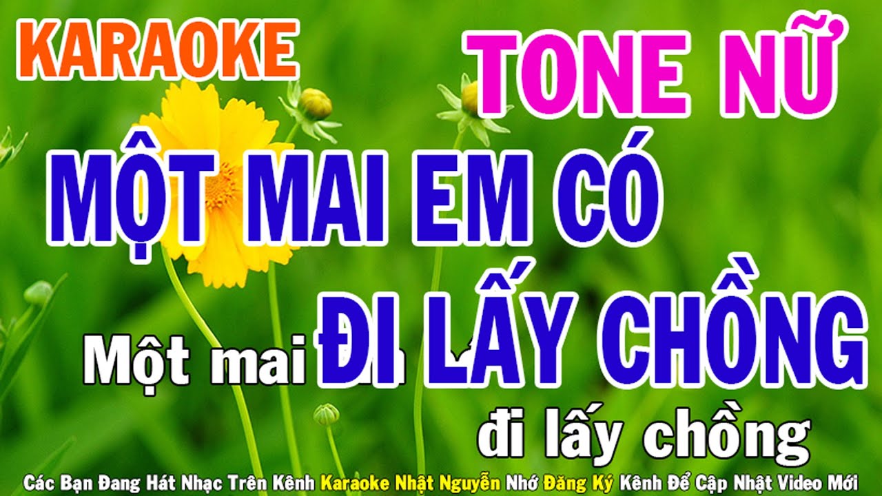 Một Mai Em Có Đi Lấy Chồng [Đoạn Tuyệt] Karaoke Tone Nữ Nhạc Sống - Phối Mới Dễ Hát - Nhật Nguyễn