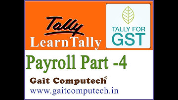 Payroll in tally erp9 with gst completer tutorial series part-5, Employee deduction Pay head