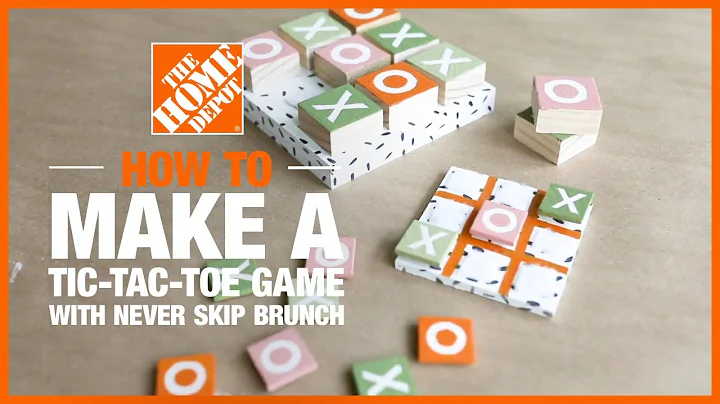 DIY Tic-Tac-Toe Game with @caranewhart | The Home Depot Kids Workshops