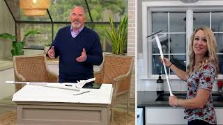 EZ Clean 2-in-1 EZReach Window Cleaner with Squeegee & Spray Bottle on QVC screenshot 1