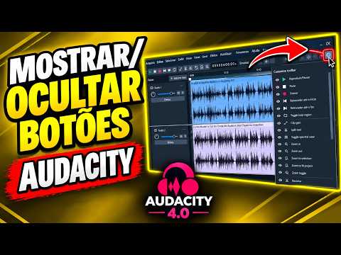 How to Show and Hide Toolbar Buttons in Audacity 4.0