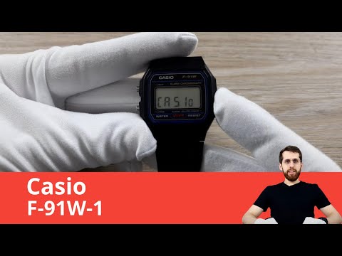 Casio F-91W-1 (часы Дастина из сериала "Очень странные дела"). Обзор всех функций.
