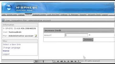 How to manage user accounts in H-Sphere - Reseller Guide - Host Department LLC
