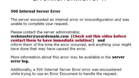Word Press In 500 Internal Server Error