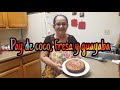 Pay de fresa, coco y guayaba