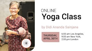Yoga class by Didi Ananda Sainjana