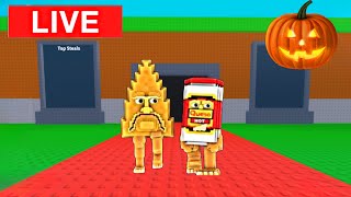 LIVE! Steal a brainrot SPOOKY UPDATE (getting Chipso and Queso also)