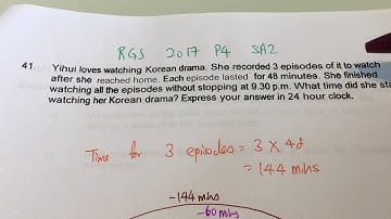 RGS P4 2017 SA2 Q41 Time