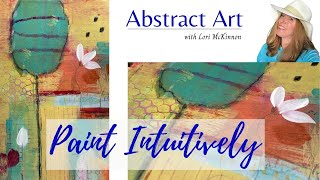 My Painting Process for this Intuitive Abstract - Art journaling in my Studio 158