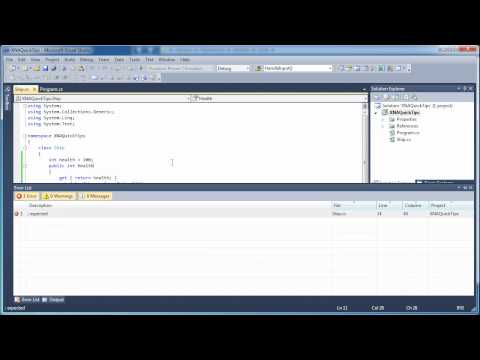 [XNA/C# QT] E01 - Properties