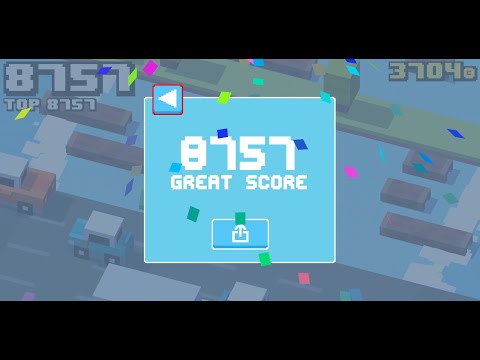 Crossy Road Former World Record | First 8000+ Score!