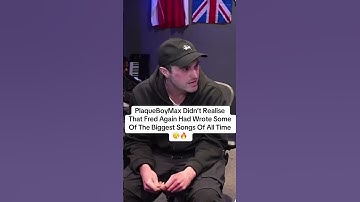 Thumbnail of PlaqueBoyMax Didn’t Realise Fred Again Wrote Some Of The Biggest Songs Of All Time 🔥#fredagain